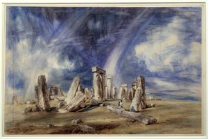 Sito preistorico di Stonehenge (Inghilterra). Dipinto di John Constable da John Constable