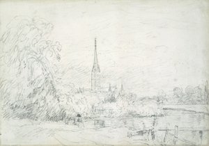 Cattedrale di Salisbury dal nord-ovest, 1829 da John Constable