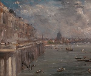 Terrazza di Somerset House dal Ponte di Waterloo da John Constable