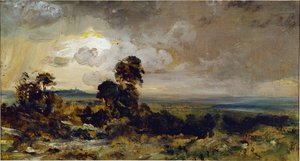 Tramonto tempestoso a Hampstead da John Constable