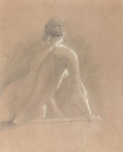 Studio di un nudo femminile visto da dietro da John Constable