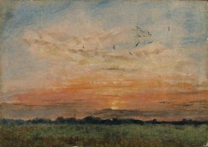 Tramonto da John Constable