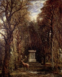 Il cenotafio alla memoria di Reynolds, Coleorton da John Constable
