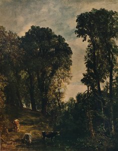 Alberi vicino alla chiesa di Hampstead, 1829, c1915