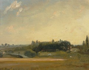 Vista verso il rettorato, East Bergholt da John Constable