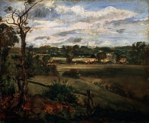 Veduta di Highgate da Hampstead Heath, inizio XIX secolo da John Constable