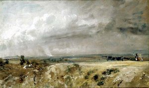 Veduta su Hampstead Heath da John Constable