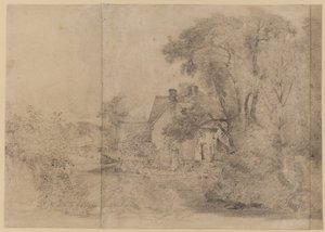 Casa di Willy Lott, East Bergholt, c.1820 da John Constable