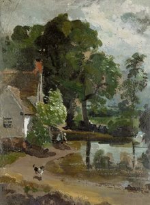 La casa di Willy Lott, vicino al mulino di Flatford, c.1811 da John Constable