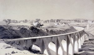 Muro di Confine, Stazione di Camden Town, 14 ottobre 1836 da John Cooke Bourne