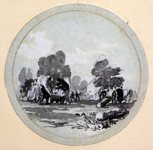 Pulizia, London & Birmingham Railway, c.1838 da John Cooke Bourne