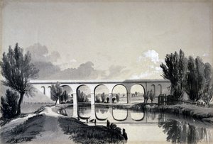 Viadotto di Colne, Watford, Hertfordshire, 5 giugno 1837 da John Cooke Bourne