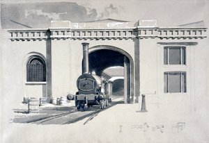 Casa della Locomotiva, Camden Town, 1839 da John Cooke Bourne