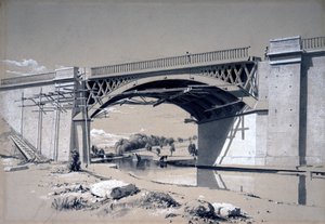 Ponte di Nash Mills, Kings Langley, Hertfordshire, 10 giugno 1837 da John Cooke Bourne