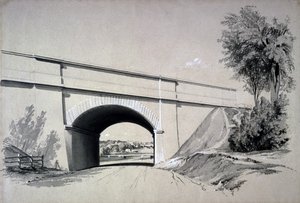 Ponte Obliquo, Boxmoor, Hertfordshire, 12 giugno 1837 da John Cooke Bourne