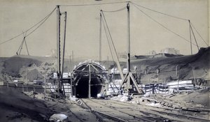 Tunnel di Primrose Hill, aprile 1837 da John Cooke Bourne