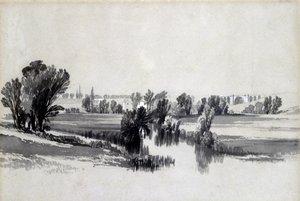 Fiume Sowe, vicino a Coventry, maggio 1839 da John Cooke Bourne