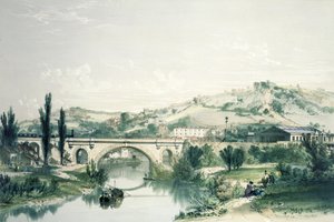Ponte e stazione di St. James, Bath da John Cooke Bourne