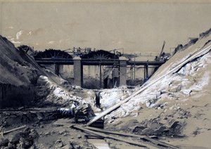 Taglio di Tring, Hertfordshire, 1838 da John Cooke Bourne