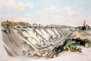 Taglio di Tring, Ferrovia Londra & Birmingham, 17 giugno 1837 da John Cooke Bourne