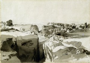 Vista dalla cima del tunnel, Linslade, Buckinghamshire, 12 ottobre 1837 da John Cooke Bourne