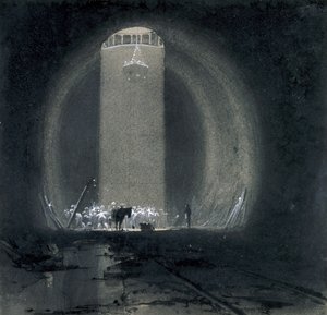Pozzo di lavoro, Tunnel di Kilsby, Northamptonshire, 8 luglio 1837 da John Cooke Bourne