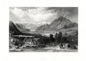 Lucerna, Svizzera centrale, XIX secolo da John Cousen
