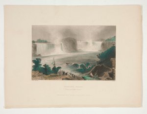 Cascate del Niagara (da vicino alla Clifton House), illustrazione per Nathaniel Parker Willis