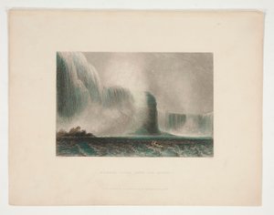 Cascate del Niagara dal traghetto, illustrazione per Nathaniel Parker Willis