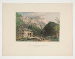 La casa di Notch, Montagne Bianche, New Hampshire, illustrazione per Nathaniel Parker Willis da John Cousen
