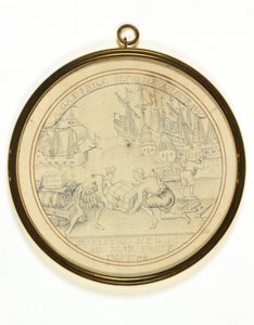 Progetto per una medaglia per commemorare l