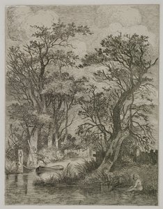 Scena fluviale, pub. da J. & W. Freeman, 1821 da John Crome