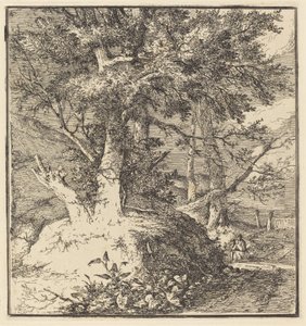 Albero su un tumulo da John Crome