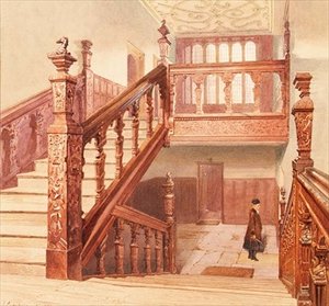 Charterhouse: la Grande Scalinata, Maggio 1885