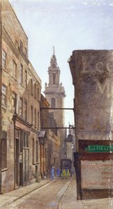 Garlick Hill, City of London, 1882 da John Crowther
