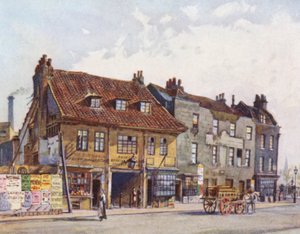 Londra perduta: Case sul lato ovest di Church Street, Lambeth da John Crowther