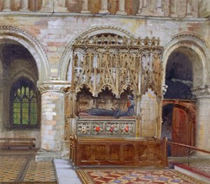 Tomba di Rahere, Priorato di San Bartolomeo, Città di Londra, 1880
