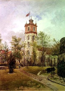 Vista sud-ovest di St. Giles, Cripplegate