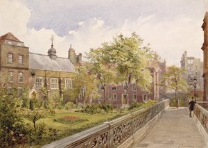Sala di Staple Inn dal giardino, 1882 da John Crowther