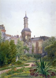La Torre della Chiesa di San Botolph, Aldersgate, Città di Londra, 1886 da John Crowther