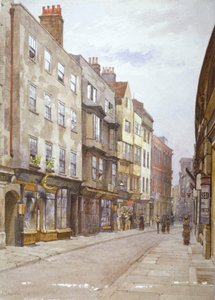 Vista di Hollywell Street verso ovest, Westminster, Londra, 1882 da John Crowther