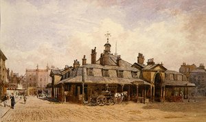 Vista del mercato di Oxford, St. Marylebone, c.1880 da John Crowther