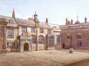 Veduta della Pensioners Hall di Sutton, Charterhouse, Londra da John Crowther