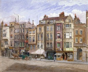 Vista dei locali commerciali nello Strand, Westminster, Londra, 1881 da John Crowther
