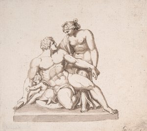 Studio di un gruppo scultoreo: Marte, Venere e Cupido da John Deare