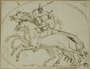 Due guerrieri a cavallo da John Deare