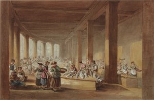 Il vecchio mercato del pesce, Sandhill, Newcastle upon Tyne da John Dobson