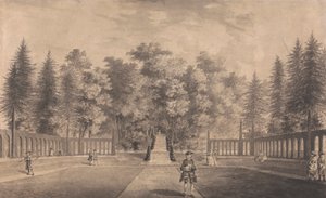 Veduta del giardino di Esq. Turner a Valence nel Kent da John Donowell