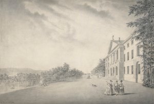 Vista Est di West Wycombe House, Buckinghamshire