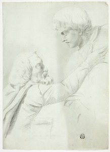 Uomo e ragazzo barbuti (da Bas-Relief)